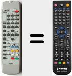 Replacement remote control for RE11 (600RE1167KD1)