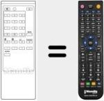 Mando a distancia sustituto de RM 614 (A1009106A)