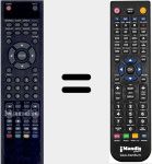 Comandament a distància substitut de TVH-1950