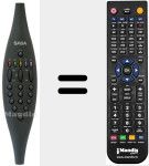 Replacement remote control for TC 1094 (10231320)