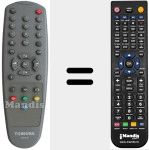 Replacement remote control for 23306323