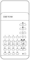 Original remote control CGE TC104