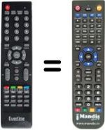 Replacement remote control EVERLINE EV16SD38H