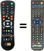 Replacement remote control HD2000