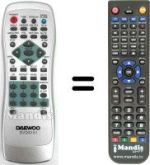 Replacement remote control REMCON621
