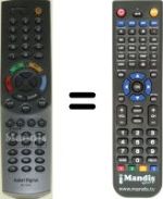 Mando a distancia equivalente Humax SEC15998