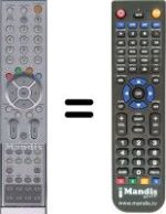 Mando a distancia equivalente Humax SEC3366