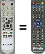 Replacement remote control Hyundai SEC3572W