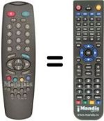 Replacement remote control HOSPITALIERE RTS 5166