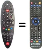 Replacement remote control Alice ALICE HOME TV (ELSAG)