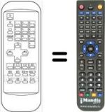 Replacement remote control HVS54625