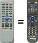 Mando a distancia equivalente HVS54965