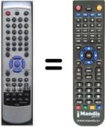 Mando a distancia equivalente HVS59608