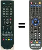 Mando a distancia equivalente HVS53309