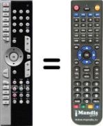Mando a distancia equivalente Medion HVS53067