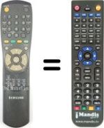 Mando a distancia equivalente Samsung CW 28C7VH