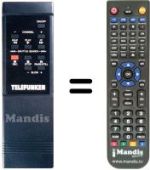 Mando a distancia equivalente NordMende V 1503 K