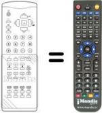 Mando a distancia equivalente RM 119