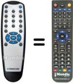 Replacement remote control FREECOM MEDIA PLAYER XS