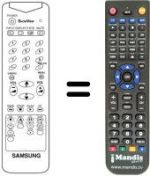 Mando a distancia equivalente Samsung 20 C3DF