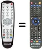 Replacement remote control BENZEX MTR-9100