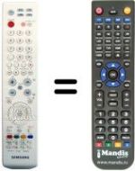 Mando a distancia equivalente Samsung LE 40R81W