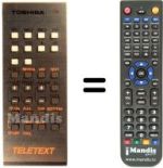 Replacement remote control CT-937