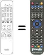 Mando a distancia equivalente CT-9511