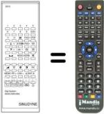 Replacement remote control DIGI SYSTEM 6510
