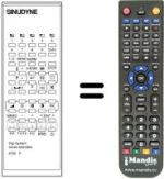 Replacement remote control DIGI SYSTEM 6700 PIP
