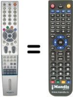 Mando a distancia equivalente Humax LIT 26 DTT