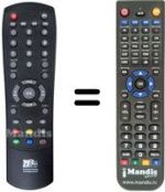 Replacement remote control Best Buy DVBT M3101