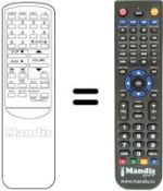 Replacement remote control Funai F 19TRB1C