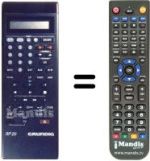 Replacement remote control Grundig GV-211