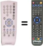 Mando a distancia equivalente Grundig GV-3143 HIFI