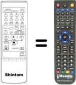 Replacement remote control SHINTOM VCR 4410