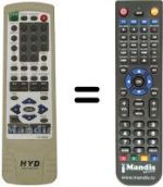Replacement remote control HYD-9907DX