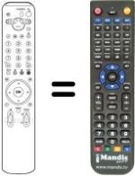 Mando a distancia equivalente Sony KDL-W40 A11E