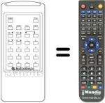Replacement remote control Multitech KT 8347