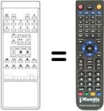 Replacement remote control Protech CTV 2142 TX