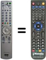 Mando a distancia equivalente Sony KE-P42 XS1