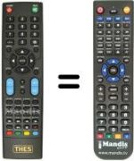 Replacement remote control THES LTW 42W71A