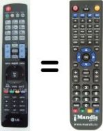 Replacement remote control AKB72914208