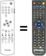 Mando a distancia equivalente Grundig MW 82-520 / 9