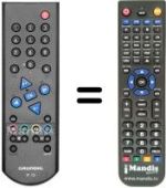 Mando a distancia equivalente Grundig GREENVILLE 560 SE 5587 TOP