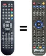 Replacement remote control Nikkei NK 19E28 UL