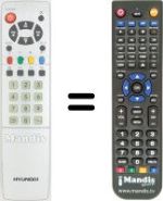 Replacement remote control Hyundai HLT 2051