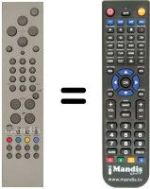 Comandament a distància equivalent Vestel 17MB01 TFT