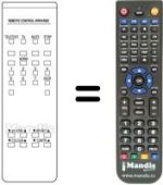 Replacement remote control 076200G004