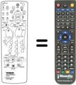 Replacement remote control Continental Edison 32 WT 45 ES